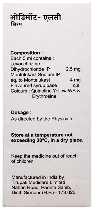 Odimont Lc Syrup 60Ml